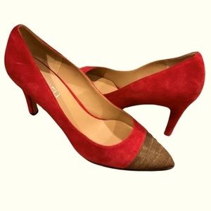 VANELi Anabel Red Suede Women’s Heels Size 7